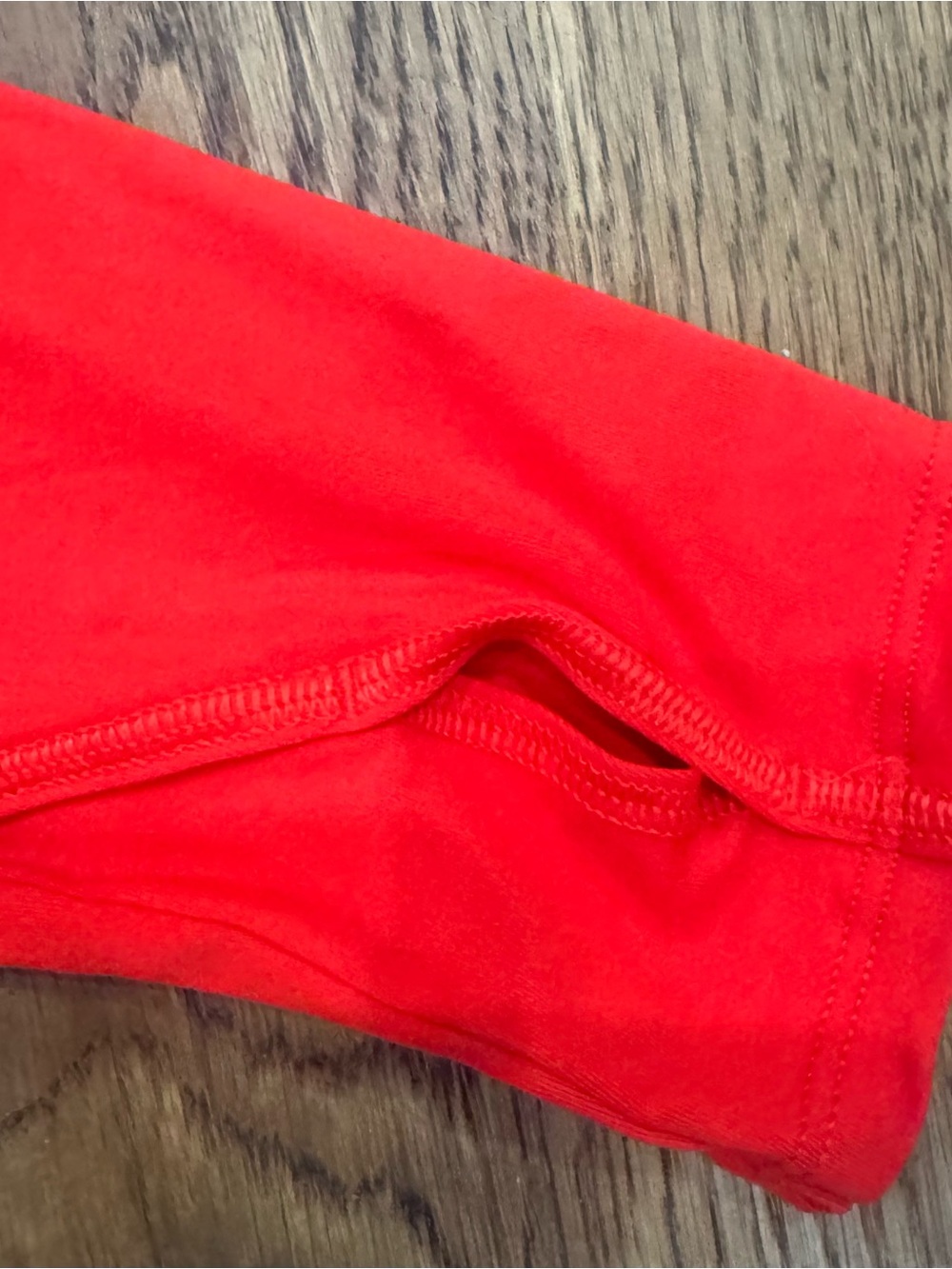 Athleta Bright Red Long-Sleeve Scoop Neck Performance Top - Picture 4 of 6